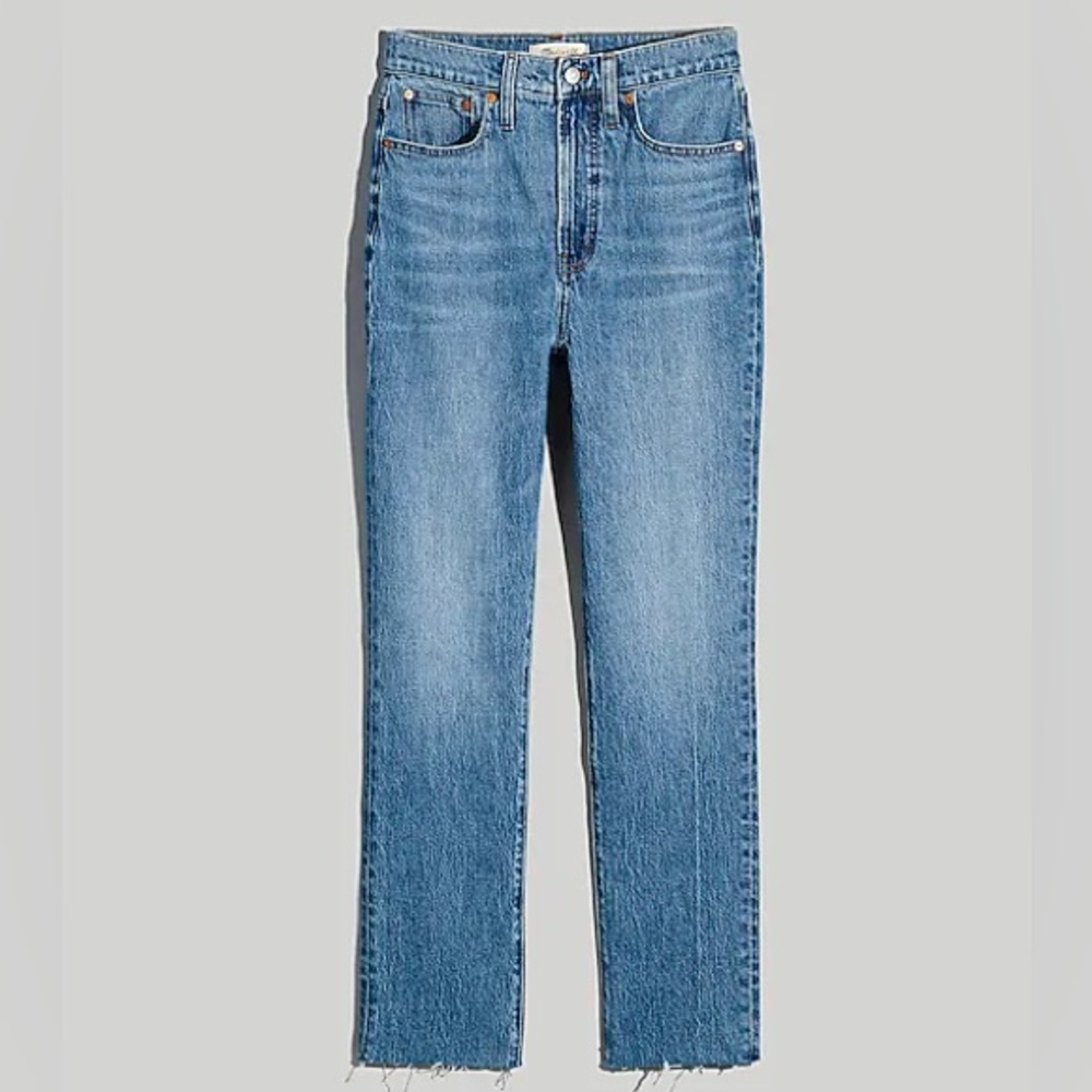Madewell Perfect Vintage Crop Jeans Raw Hem Edition